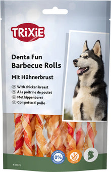 Trixie Denta Fun Barbecue Rolls mit Hühnerbrust