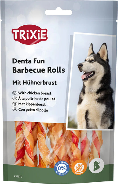 Trixie Denta Fun Barbecue Rolls mit Hühnerbrust
