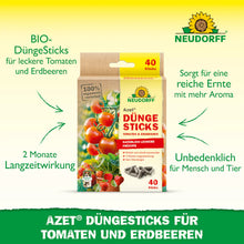 Neudorff Azet Fertiliser Sticks Tomatoes and Strawberries
