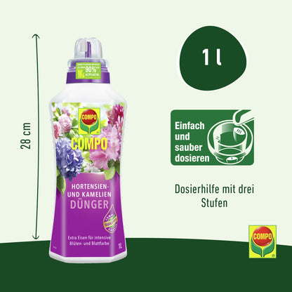 Compo Hortensien- und Kameliendünger 1 L