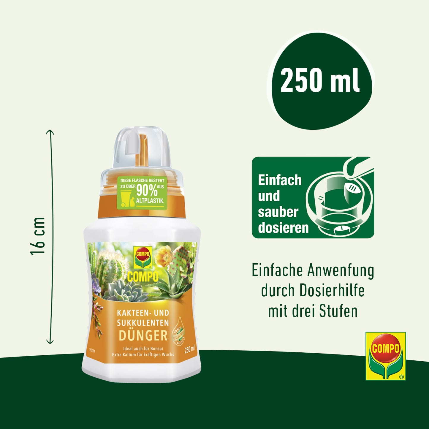 Compo Kakteen- und Sukkulentendünger 250 ml