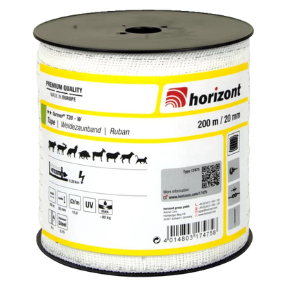 Horizont Weidezaunband farmer® T20-W, 200 m