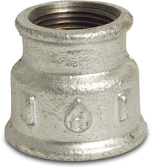 Bevo No. 240 Reducing Coupling Cast Iron Galvanized 1" Internal Thread S1