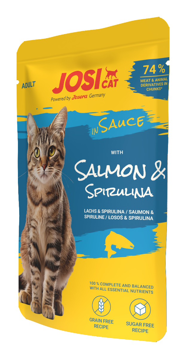 JosiCat in Sauce Lachs & Spirulina