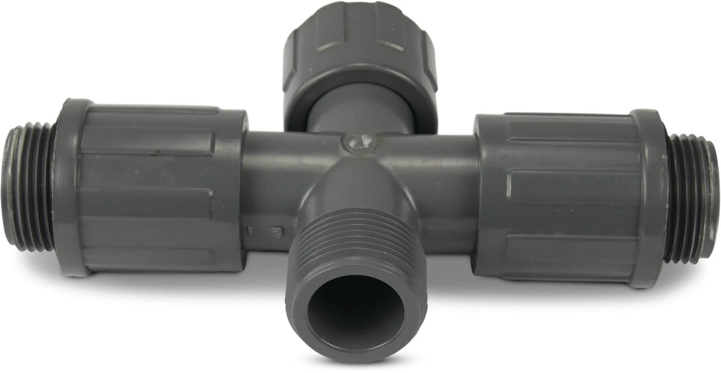 Bevo Rain Bird Manifold PVC 1" Male Thread 10bar Grey Type RB1320-010