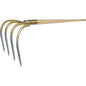 Field and Garden Hoe 4 Tines with Handle