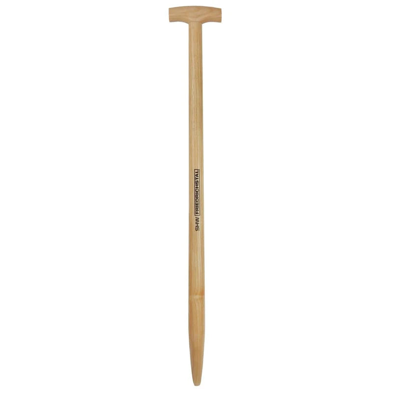 SHW Friedrichstal Ash T-Handle, varnished, double-bent for gardener's spade 950 x 41 mm, PEFC certified