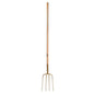 Bear Dung Fork with Handle 135cm 4 Tine