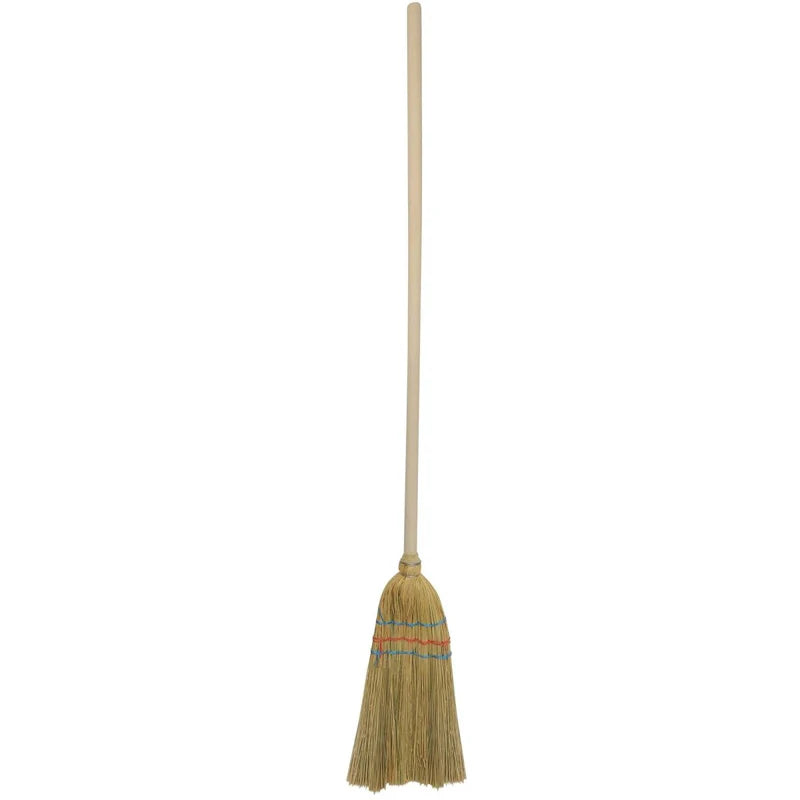 SHW Kids Children's Straw Broom, 100 cm