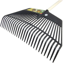 SHW Kunstoff-Funktionsrechen 60 cm / 26 Zinken mit Stiel