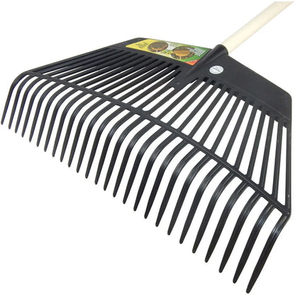 SHW Kunstoff-Funktionsrechen 60 cm / 26 Zinken mit Stiel