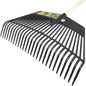 SHW Kunstoff-Funktionsrechen 60 cm / 26 Zinken mit Stiel