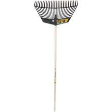 SHW Kunstoff-Funktionsrechen 60 cm / 26 Zinken mit Stiel