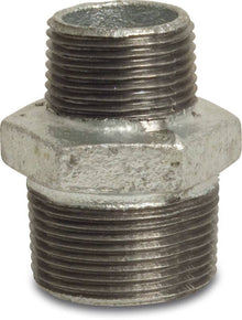 Bevo No. 245 Reducing Nipple Cast Iron Galvanized Male Thread