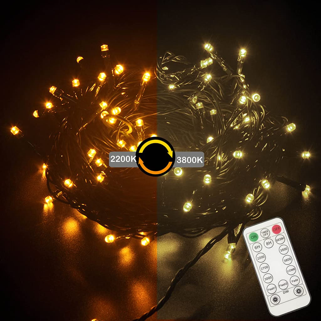 Weihnachtsbaum Lichterkette Innen und Außen NewTec mit Fernbedienung