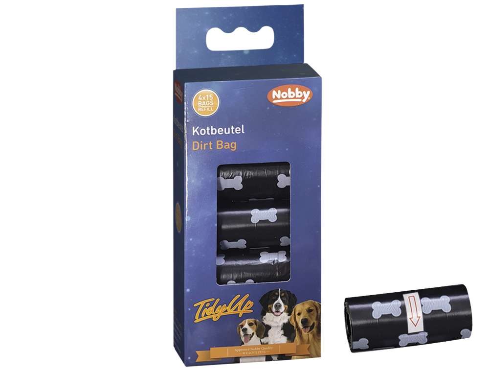 Nobby TidyUp Kotbeutel mit Knochendruck