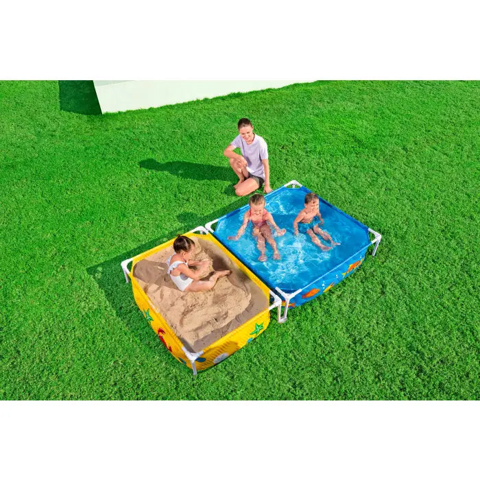 Bestway® My First Frame Pool mit Sandkasten 213 x 122 x 30,5 cm