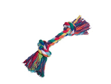 Nobby Rope Toy, Spielseile bunt 180 g; 2 Knoten, ca. 32 cm