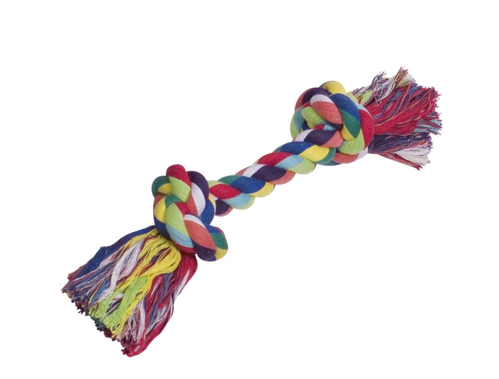 Nobby Rope Toy, colorful play ropes 270 g; 2 knots