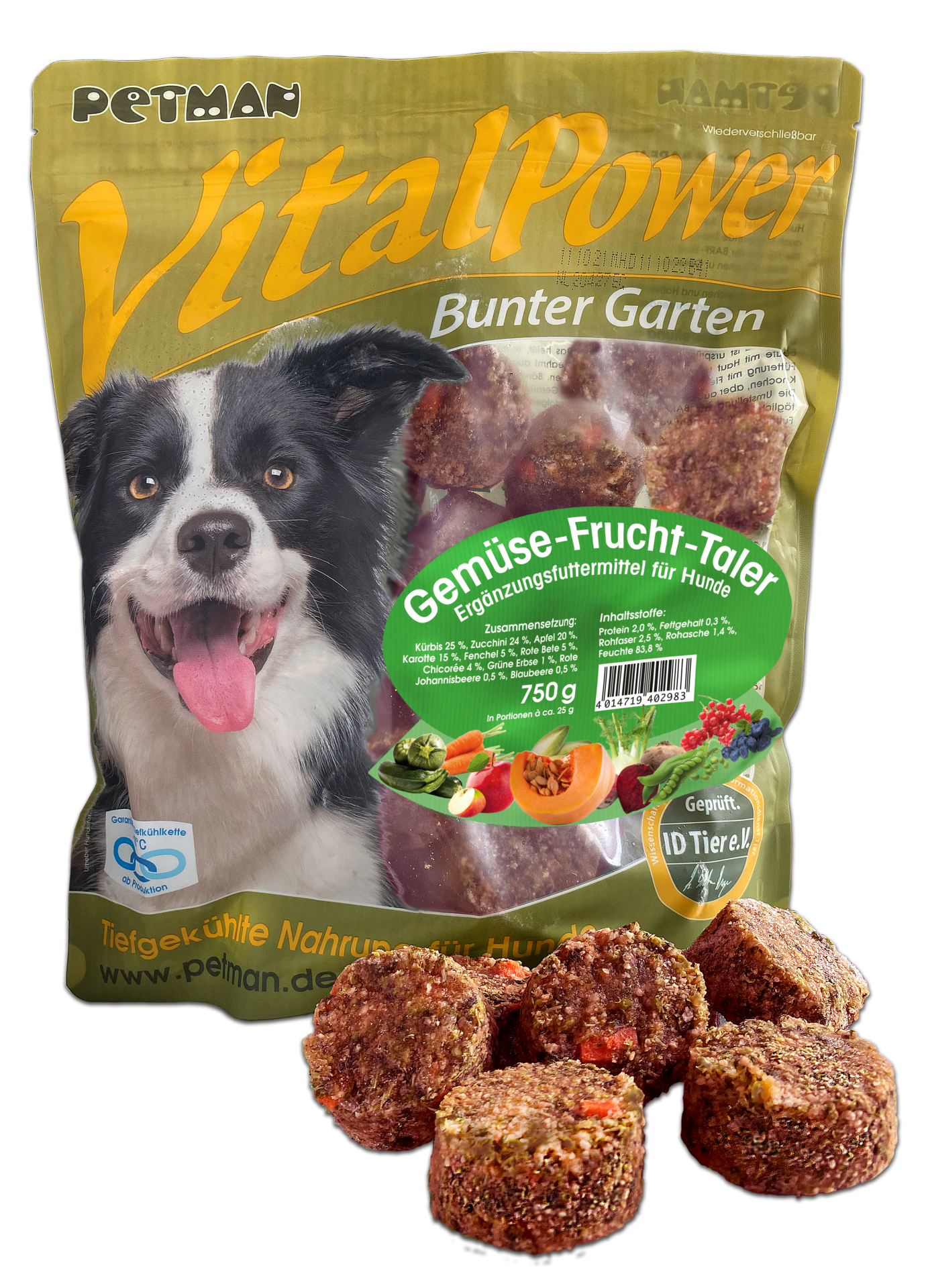 Petmann Vegetable and Fruit Patties 750 g