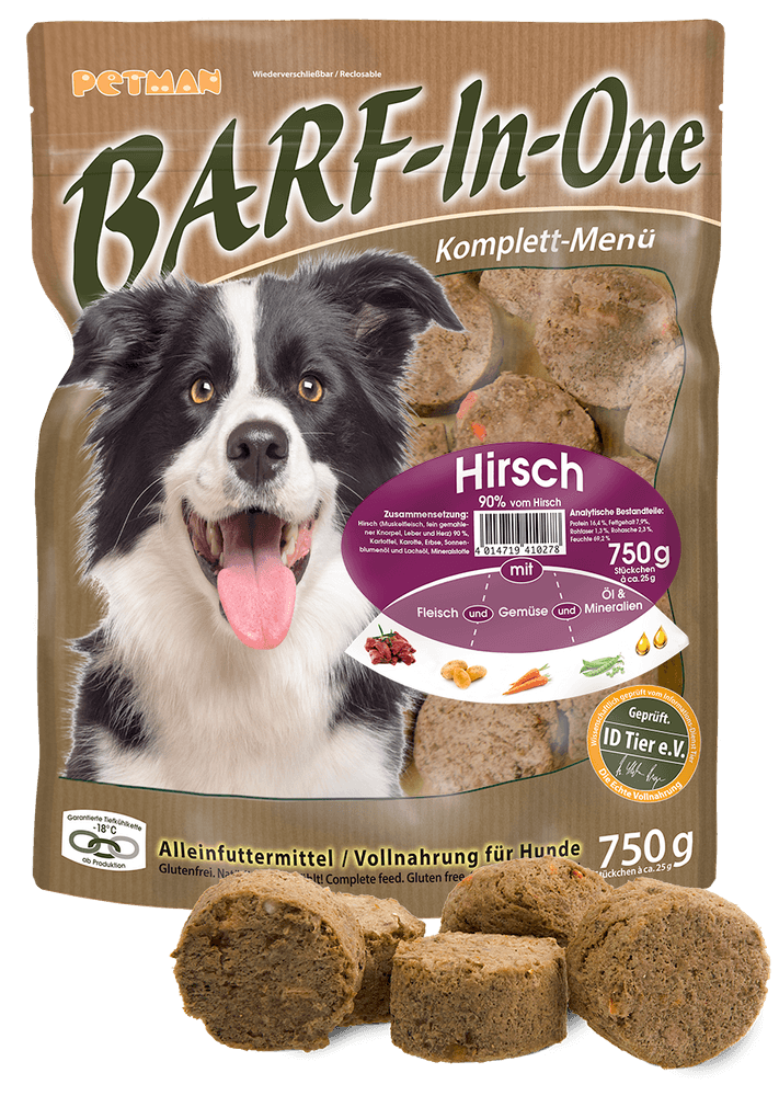 Petmann Barf in One Deer 750 g Frozen