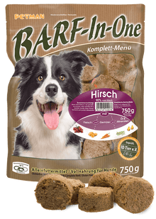 Petmann Barf in One Hirsch 750 g TK