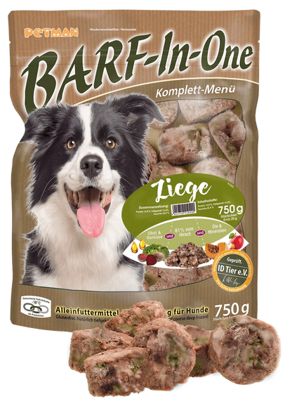 Petmann Barf in One Goat 750 g Frozen