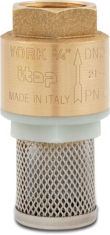 Bevo Itap Foot Valve Brass 3/4" Female Thread 10bar Stainless Steel 304 Type 108 S1