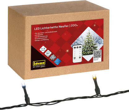 Weihnachtsbaum Lichterkette Innen und Außen NewTec mit Fernbedienung