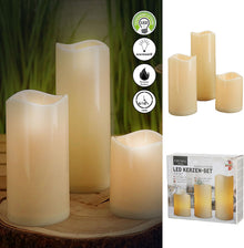 Cepewa LED Kerzen-Set 3er Set