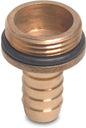 Bevo Profec Schlauchtülle mit O-Ring Messing 1 1/2" x 32 mm Außengewinde x Schlauchtülle 30bar