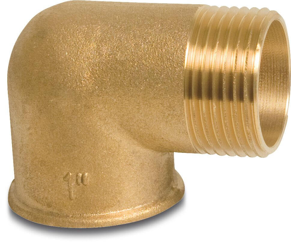 Bevo Nr. 92 Winkel 90° Messing  Innengewinde x Außengewinde S1
