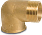 Bevo Nr. 92 Winkel 90° Messing  Innengewinde x Außengewinde S1
