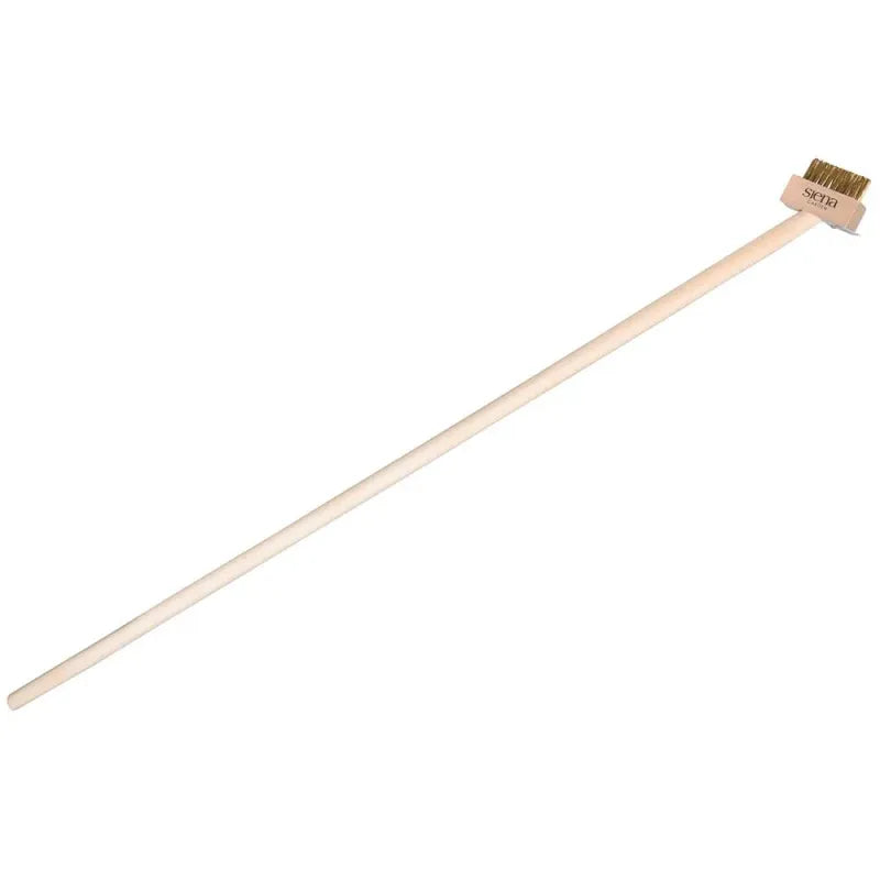 Siena GARDEN Grout Brush with Brass and Stainless Steel Bristles, 1400 x 28mm Handle, incl. Scraper Attachment