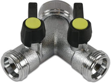 Bevo Hydro-S 3-Way Valve, chrome-plated brass, 3/4" cap nut FPT x MPT x MPT type with ball valve