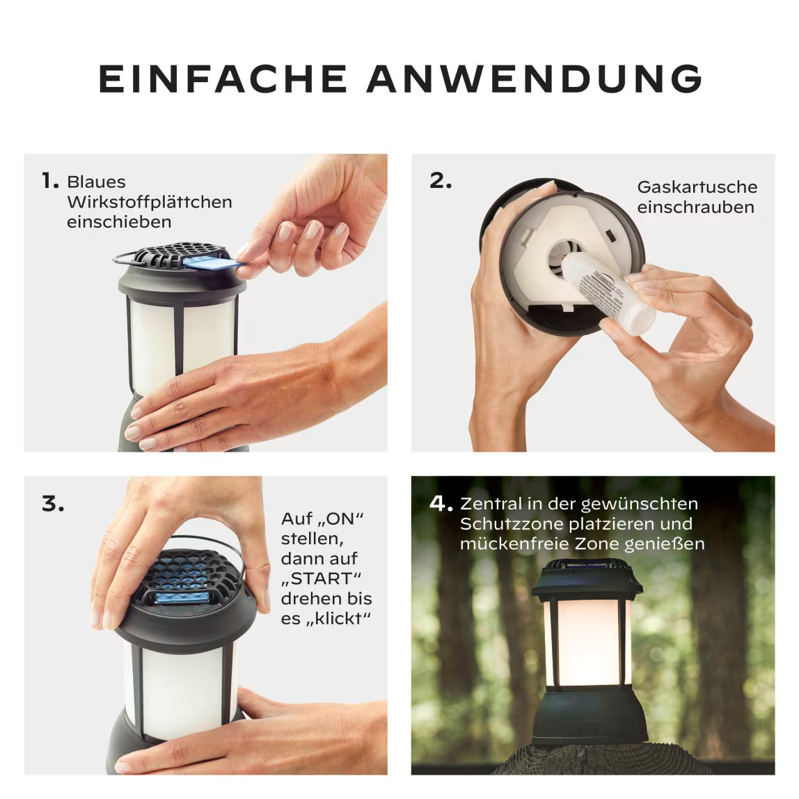 Thermacell Mückenabwehr Laterne ohne Wirkstoff