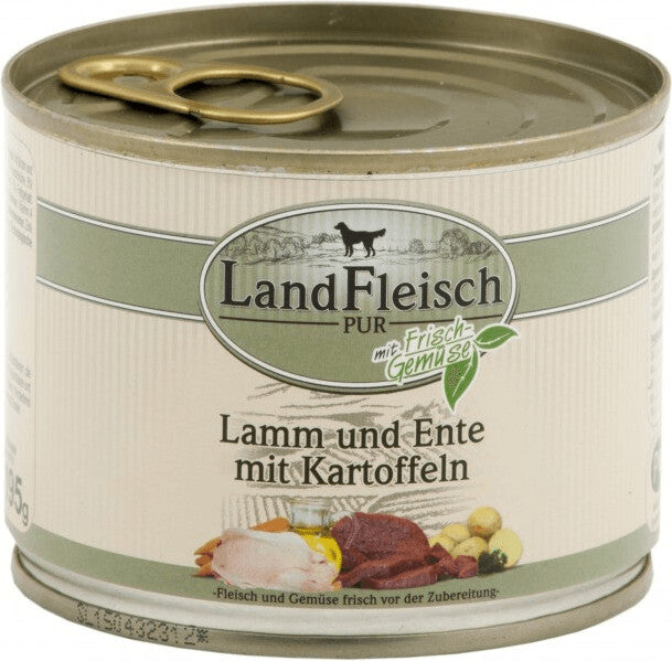Landfleisch Dog Adult mit Frischgemüse Lamm Ente & Kartoffeln