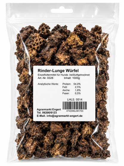 Beef lung cubes