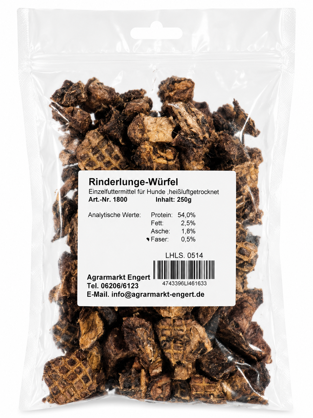 Beef lung cubes