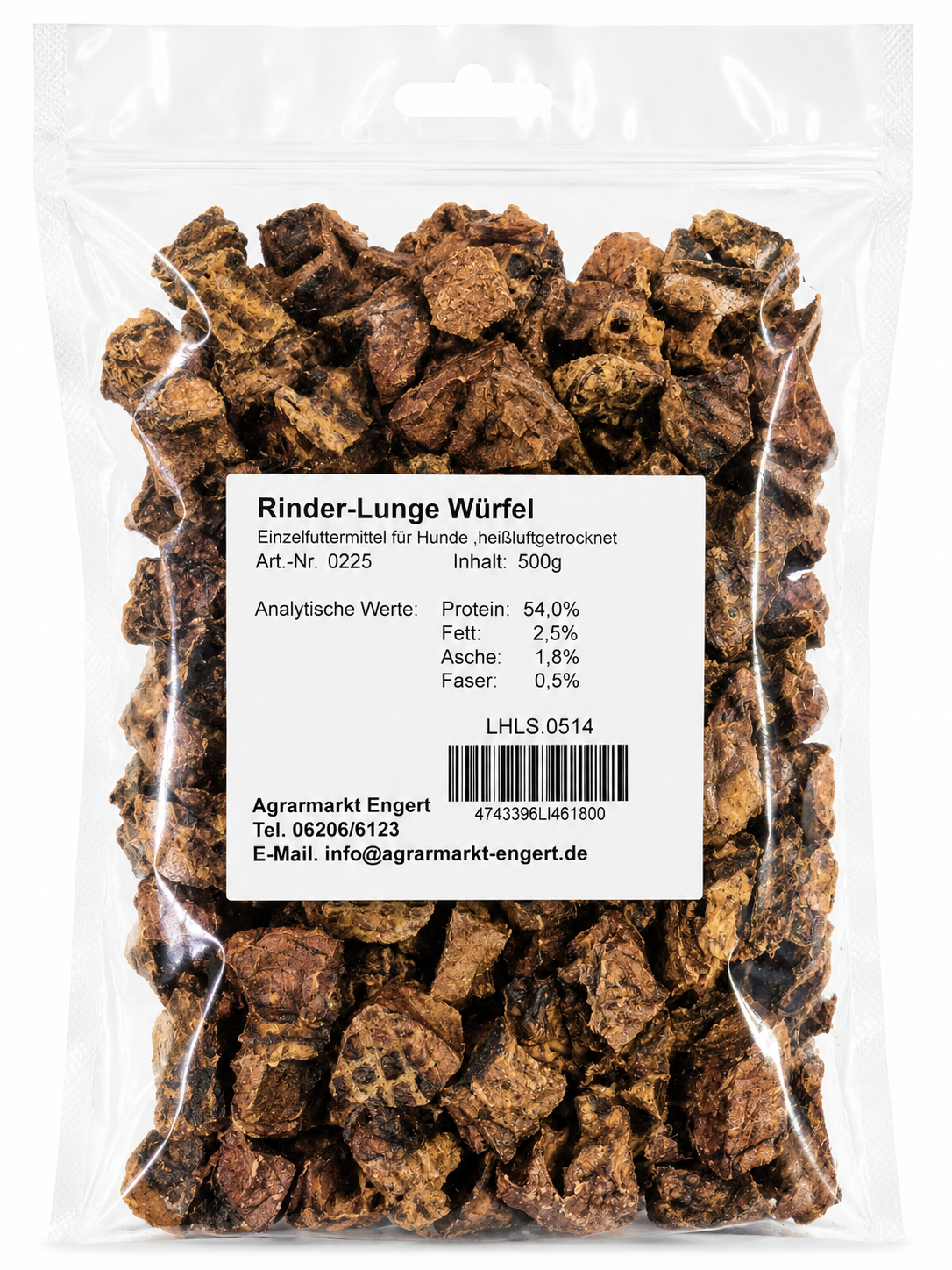 Beef lung cubes