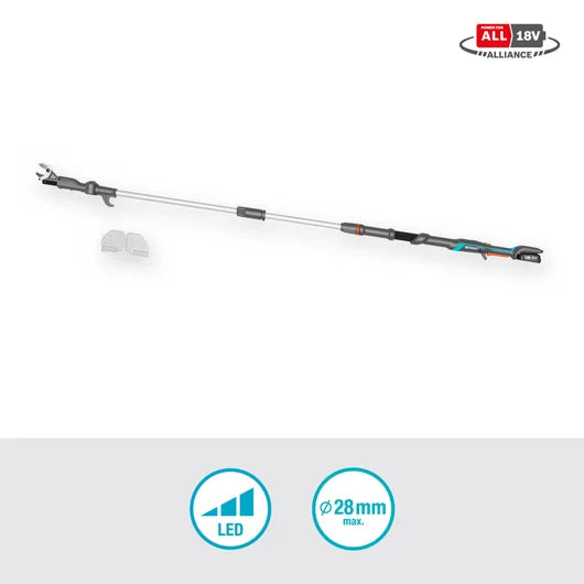 GARDENA Akku-Teleskop-Baumschere HighCut 250/18V P4A Ready-To-Use Set