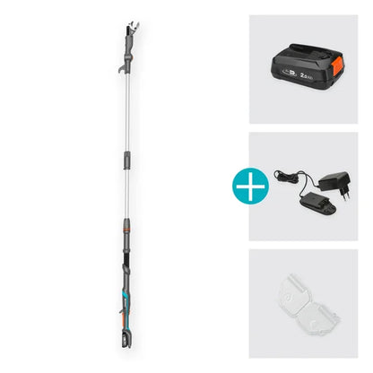 GARDENA Akku-Teleskop-Baumschere HighCut 250/18V P4A Ready-To-Use Set