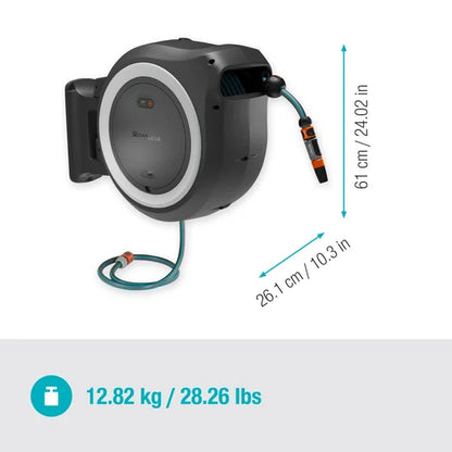 Cordless Wall-Mounted Hose Box PowerRoll