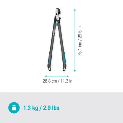 GARDENA Astschere EnergyCut Pro L, Amboss-Schneidprinzip, für hartes, trockenes Holz