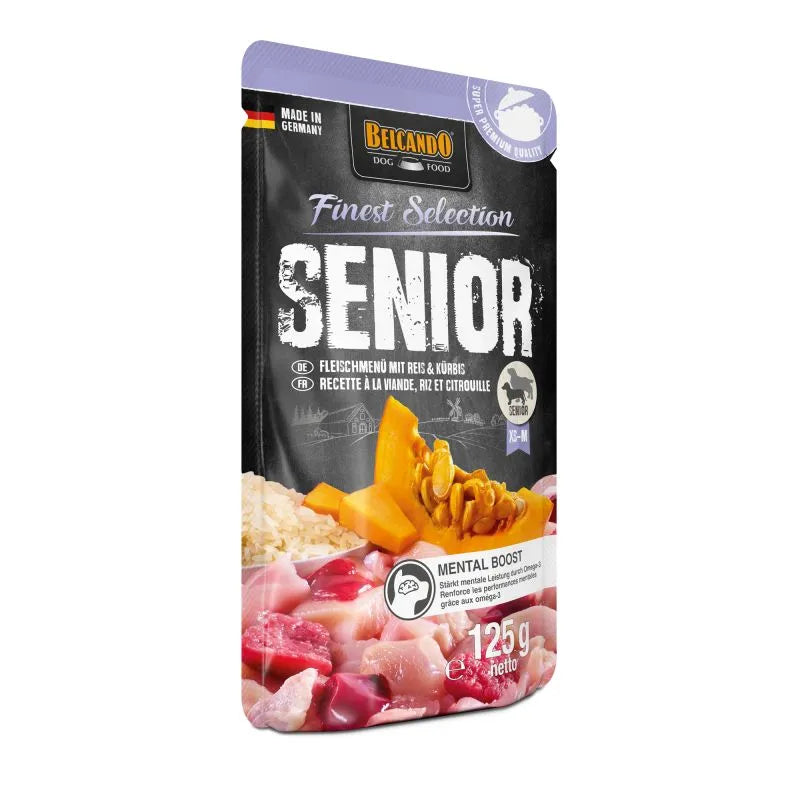 BELCANDO Finest Selection Senior Fleischmenü mit Reis & Kürbis, 125 g