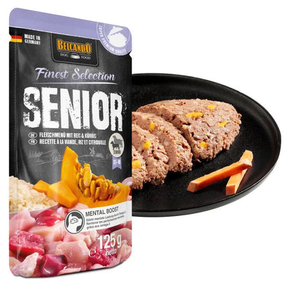 BELCANDO Finest Selection Senior Fleischmenü mit Reis & Kürbis, 125 g