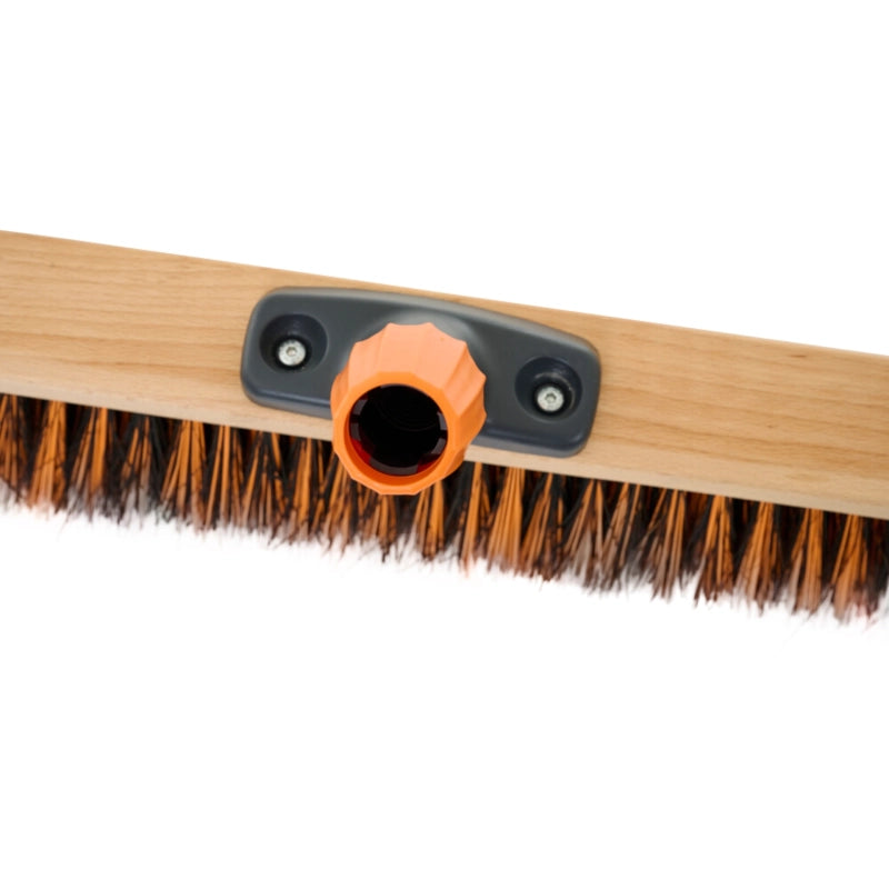Siena GARDEN flat hall broom, A/E orange with All-Fix holder, anthracite / orange