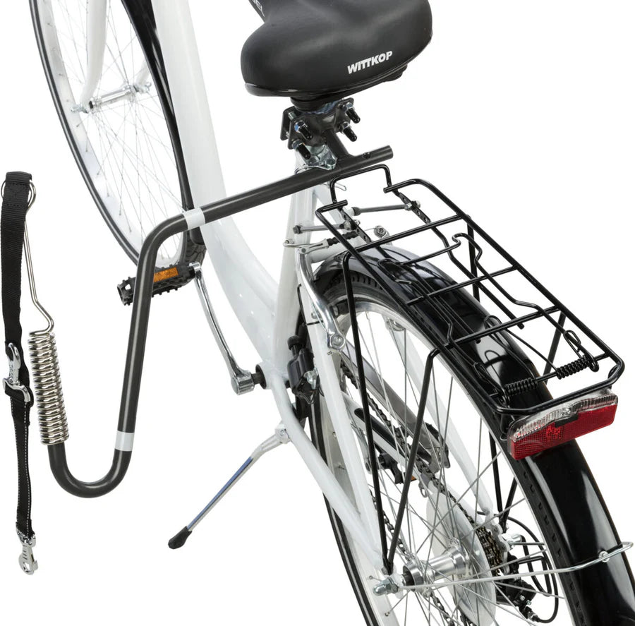 Trixie Biker-Set Fahrrad-Hundebügel in U-Form mit Abstandshalter und Federung