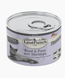 Landfleisch Cat Adult Pate Beef + Turkey + Shrimp