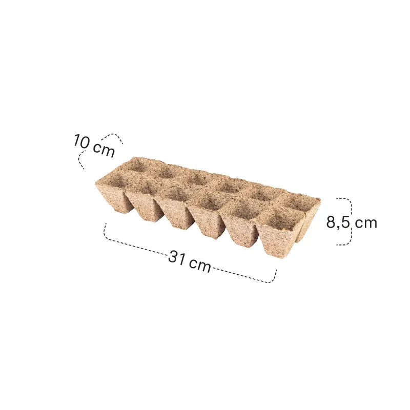 Siena Garden Bio- Anzuchttöpfe 5 x 5 cm, quadratisch